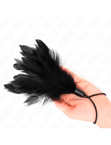 KINK - PLUMES CHACOUILLÉES AVEC MANCHE CORDE BASE PLASTIQUE 15 CM