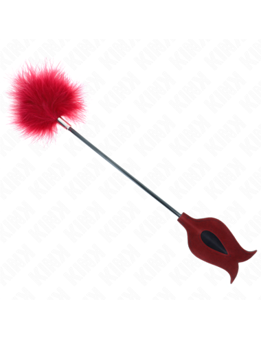 KINK - PLUMES DE CHACOUILLES AVEC PALETTE EN FORME DE ROSE 8 CM