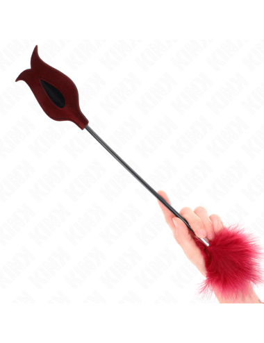 KINK - PLUMES DE CHACOUILLES AVEC PALETTE EN FORME DE ROSE 8 CM