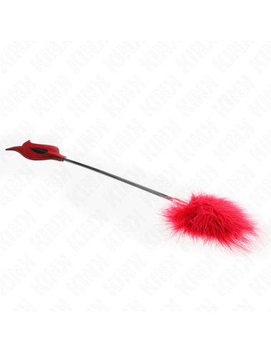 KINK - PLUMES DE CHACOUILLES AVEC PALETTE EN FORME DE ROSE 8 CM