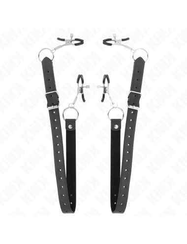 KINK - 4 PINCES À CLITORIS RÉGLABLES 34-48 CM