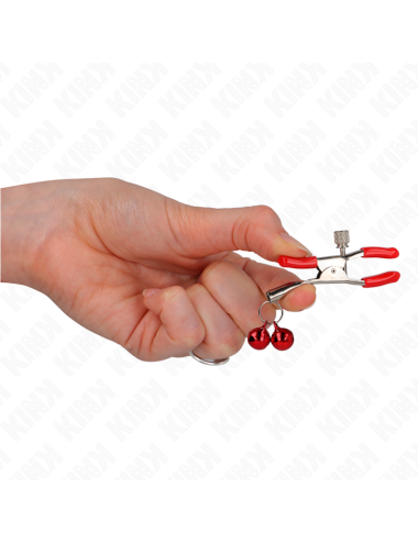 KINK - PINCE À METON DOUBLE CLOCHE ROUGE ROUGE 6 CM