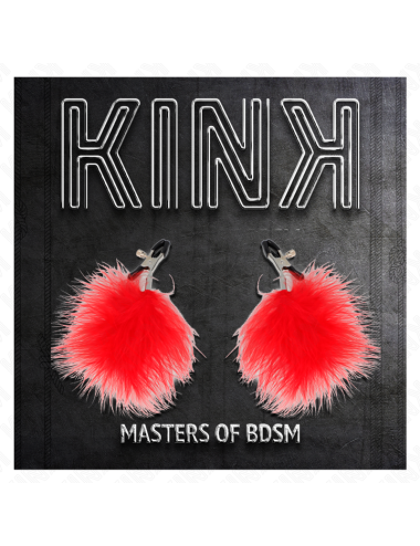 KINK - PINCE À METON PLUME ROUGE 7 CM