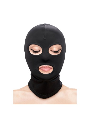 NS NOVELTIES - FETISH & FASHION CAGOULE YEUX ET BOUCHE NYLON NOIR