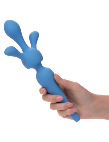 CALEXOTICS - COUTURE KIT VIBRATEUR WAND 10 VIBRATIONS BLEU
