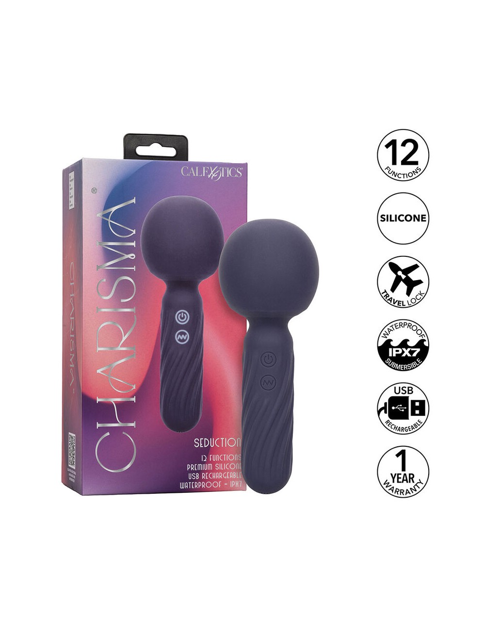 CALEXOTICS - CHARISMA SEDUCTION MASSEUR 12 FONCTIONS 17 CALEXOTICS - CHARISMA SEDUCTION MASSEUR 12 FONCTIONS 17