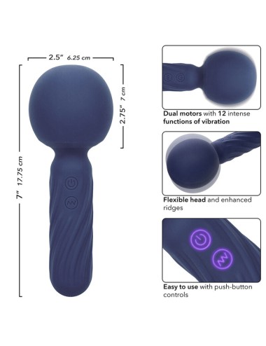 CALEXOTICS - CHARISMA SEDUCTION MASSEUR 12 FONCTIONS 17,75 CM X 6,25 CM VIOLET