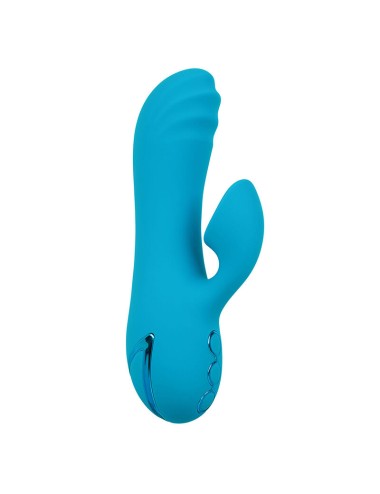 CALEXOTICS - SUNSET BEACH SEDUCER VIBRATEUR & STIMULATEUR 10 FONCTIONS BLEU