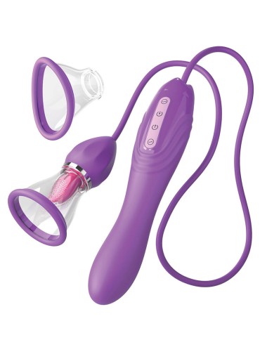 FANTASY FOR HER - TUYAU D'ASPIRATION MAXIMUM ULTIME PLAISIR AVEC LANGUE STIMULANTE VIOLET