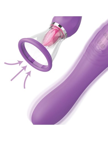 FANTASY FOR HER - TUYAU D'ASPIRATION MAXIMUM ULTIME PLAISIR AVEC LANGUE STIMULANTE VIOLET