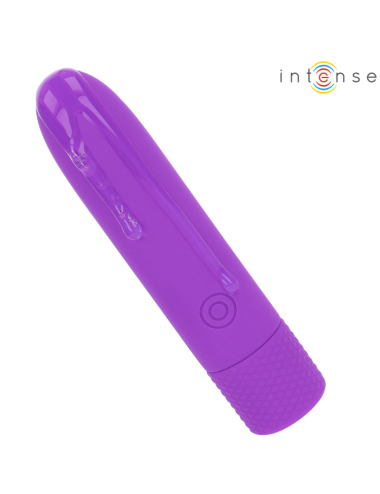 INTENSE - SYMONE USB WIEDERAUFLADBARER VIBRIERENDER BULLET 8 VIBRATIONEN LILA 10 X 2,2 CM