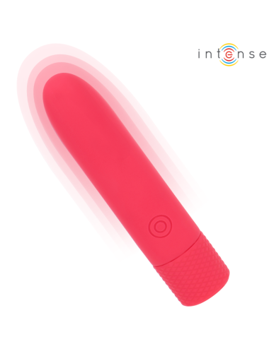 INTENSE - SYMONE USB WIEDERAUFLADBARER VIBRIERENDER BULLET 8 VIBRATIONEN ROT 10 X 2