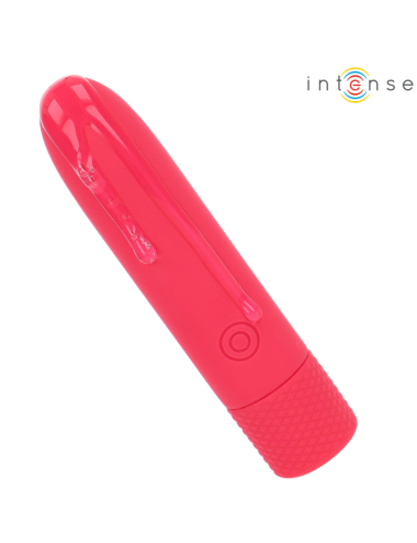 INTENSE - SYMONE USB WIEDERAUFLADBARER VIBRIERENDER BULLET 8 VIBRATIONEN ROT 10 X 2,2 CM