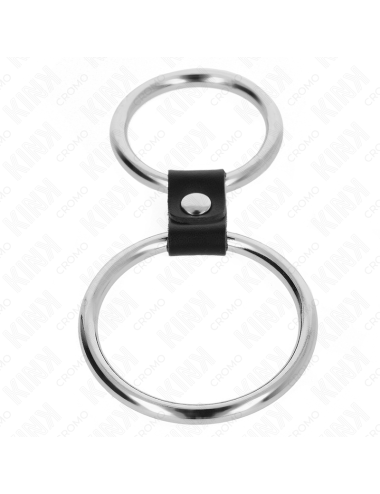 KINK - DOPPELTER PENISRING AUS METALL 3
