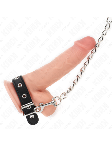 KINK - PENISRING AUS LEDER MIT RIEMEN 21