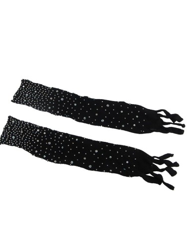 SUBBLIME - 952174 NETZ-BODYSTOCKING MIT HANDSCHUHEN UND DIAMANTEN SCHWARZ EINE GRÖSSE