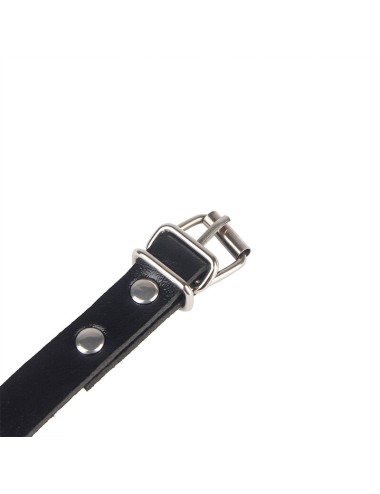 SUBBLIME - 953690 HANDSCHELLEN MIT BONDAGE-GÜRTEL SCHWARZ EINE GRÖSSE