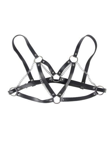 SUBBLIME - 953713 PUNK BONDAGE GÜRTEL METALLSCHNALLE SCHWARZ EINE GRÖSSE