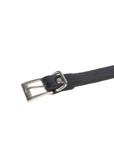 SUBBLIME - 953713 PUNK BONDAGE GÜRTEL METALLSCHNALLE SCHWARZ EINE GRÖSSE