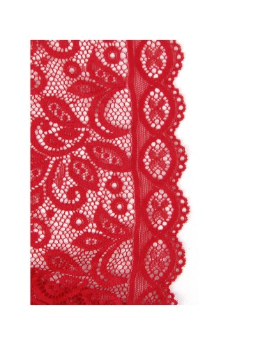 SUBBLIME - 953881 BODYSUIT MIT OFFENEN CUPS ROT L/XL