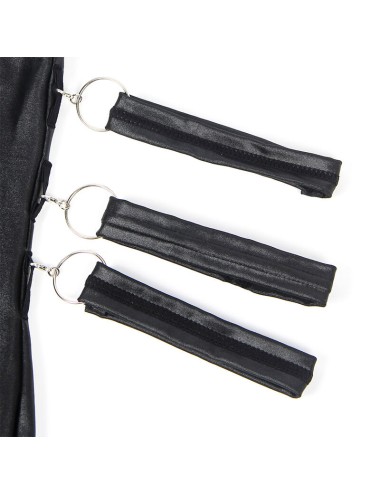 SUBBLIME - 954413 BONDAGE-BODY AUS LEDER SCHWARZ L/XL