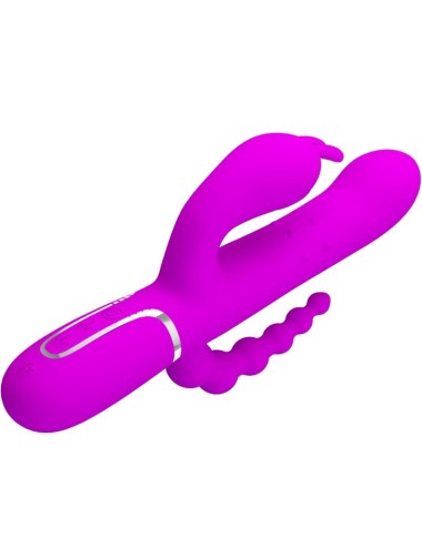 PRETTY LOVE - CAMMY TRIPLE VIBRATOR MULTIFUNKTION 4 IN 1 ROSA