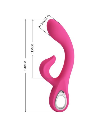 PRETTY LOVE - FRITZ RABBIT VIBRATOR 12 VIBRATIONEN ROSA