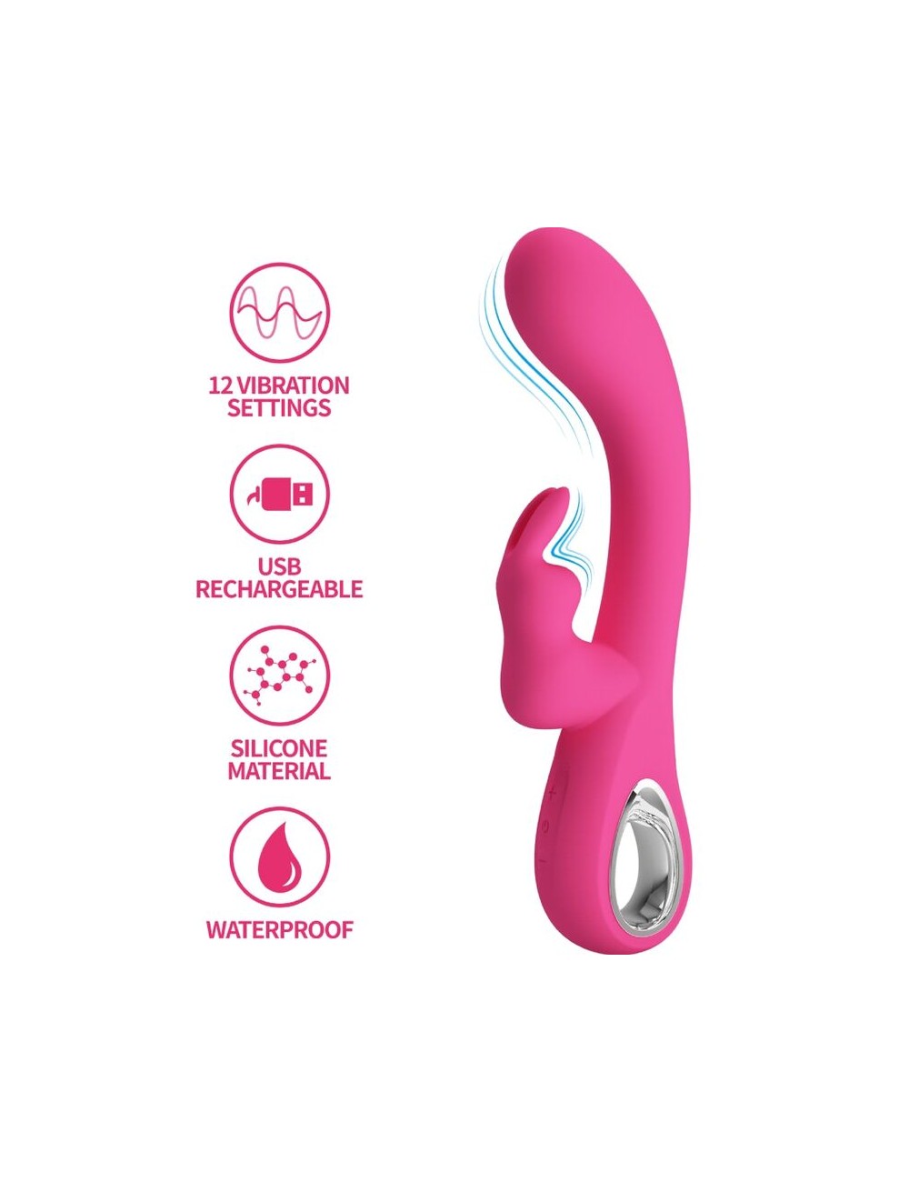 PRETTY LOVE - NOVAK RABBIT VIBRATOR 12 VIBRATIONEN ROSA PRETTY LOVE - NOVAK RABBIT VIBRATOR 12 VIBRATIONEN ROSA
