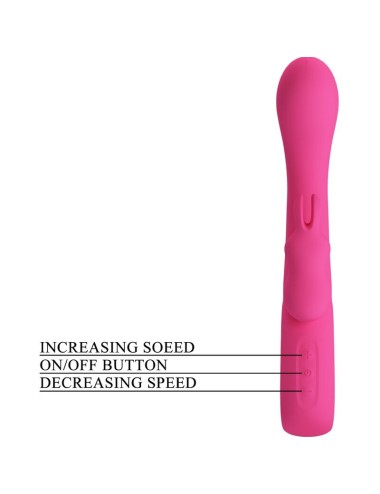 PRETTY LOVE - NOVAK RABBIT VIBRATOR 12 VIBRATIONEN ROSA