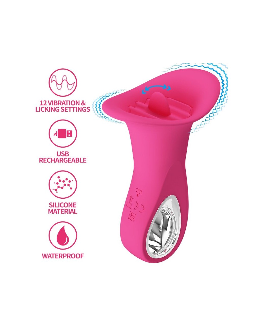 PRETTY LOVE - CLYDE ORALVIBRATOR VIBRIERENDE ZUNGE 12 VIBRATIONEN ROSA PRETTY LOVE - CLYDE ORALVIBRATOR VIBRIERENDE ZUNGE 12 VIBRATIONEN ROSA