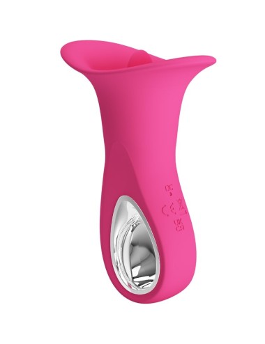 PRETTY LOVE - CLYDE ORALVIBRATOR VIBRIERENDE ZUNGE 12 VIBRATIONEN ROSA