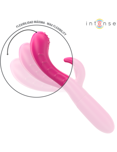 INTENSE - AMARA VIBRATOR MIT STIMULIERENDER ZUNGE 10 VIBRATIONEN ROSA