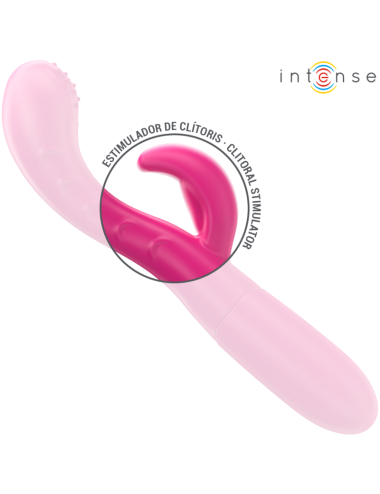 INTENSE - AMARA VIBRATOR MIT STIMULIERENDER ZUNGE 10 VIBRATIONEN ROSA