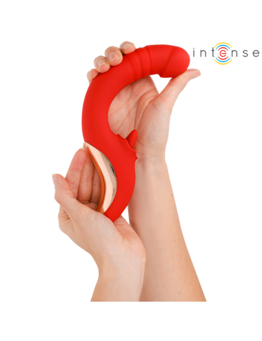 INTENSE - PAULINA VIBRATOR UND STIMULATOR IN U-FORM ROT