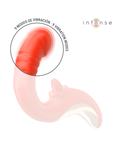 INTENSE - PAULINA VIBRATOR UND STIMULATOR IN U-FORM ROT