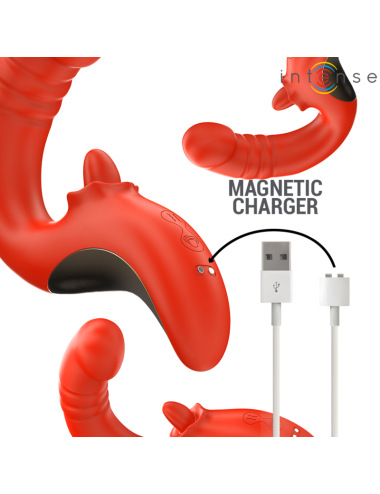 INTENSE - PAULINA VIBRATOR UND STIMULATOR IN U-FORM ROT