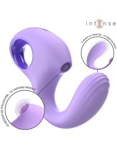 INTENSE - BAXTER VIBRATOR & STIMULATOR VIOLETT FERNBEDIENUNG