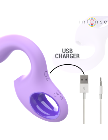 INTENSE - BAXTER VIBRATOR & STIMULATOR VIOLETT FERNBEDIENUNG