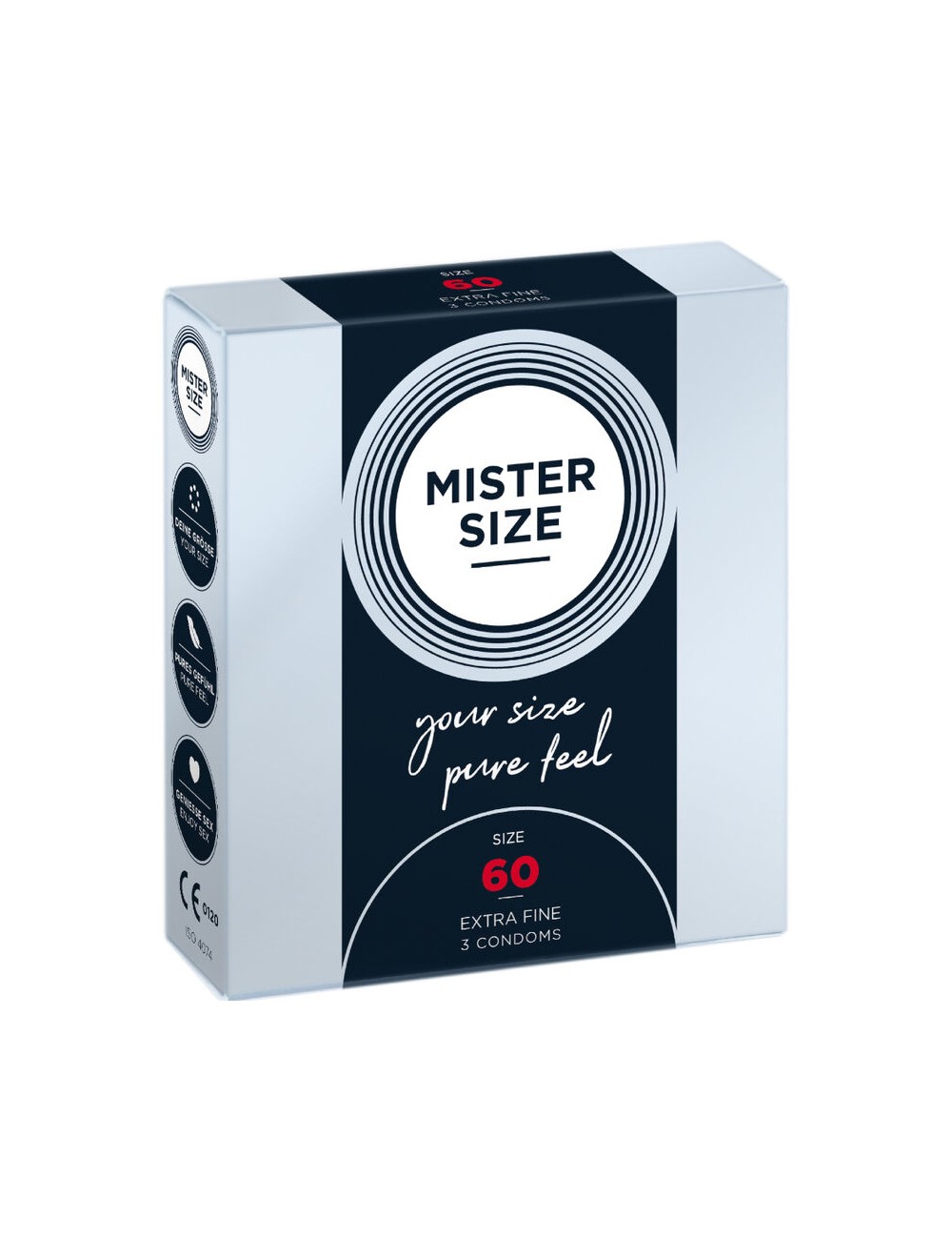 MISTER SIZE - KONDOMGRÖSSE XL 60 MM (3 EINHEITEN) MISTER SIZE - KONDOMGRÖSSE XL 60 MM (3 EINHEITEN)