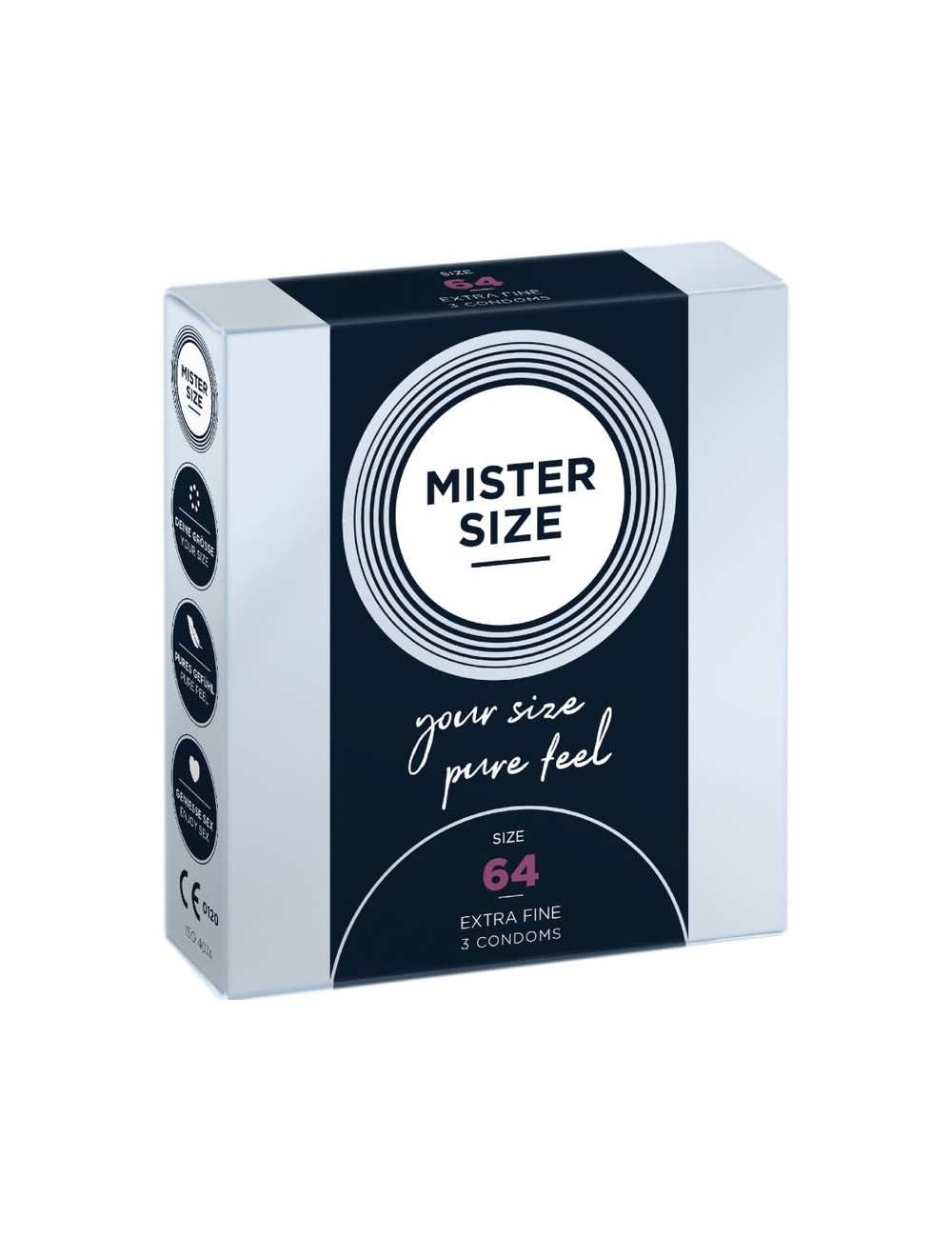 MISTER SIZE - KONDOME GRÖSSE XXL 64 MM (3 EINHEITEN)