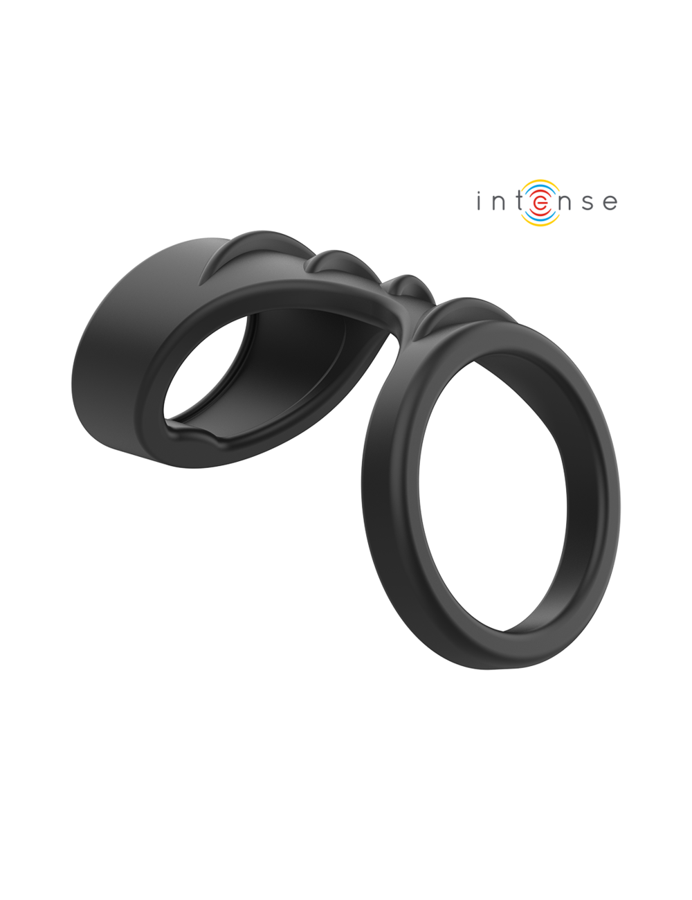 INTENSE - THEO DOPPELTER PENISRING AUS SILIKON SCHWARZ MODELL 3 INTENSE - THEO DOPPELTER PENISRING AUS SILIKON SCHWARZ MODELL 3