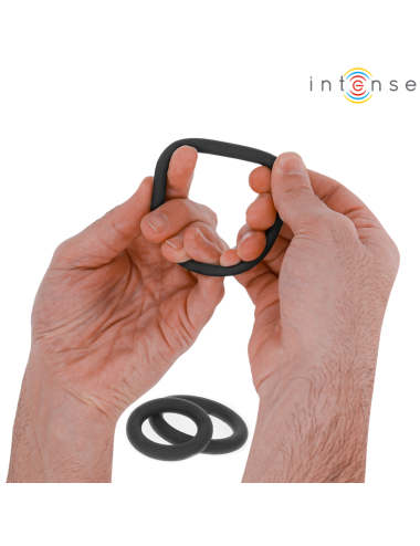 INTENSE - HUGH 3 BASIC PENISRINGE AUS SILIKON SCHWARZ