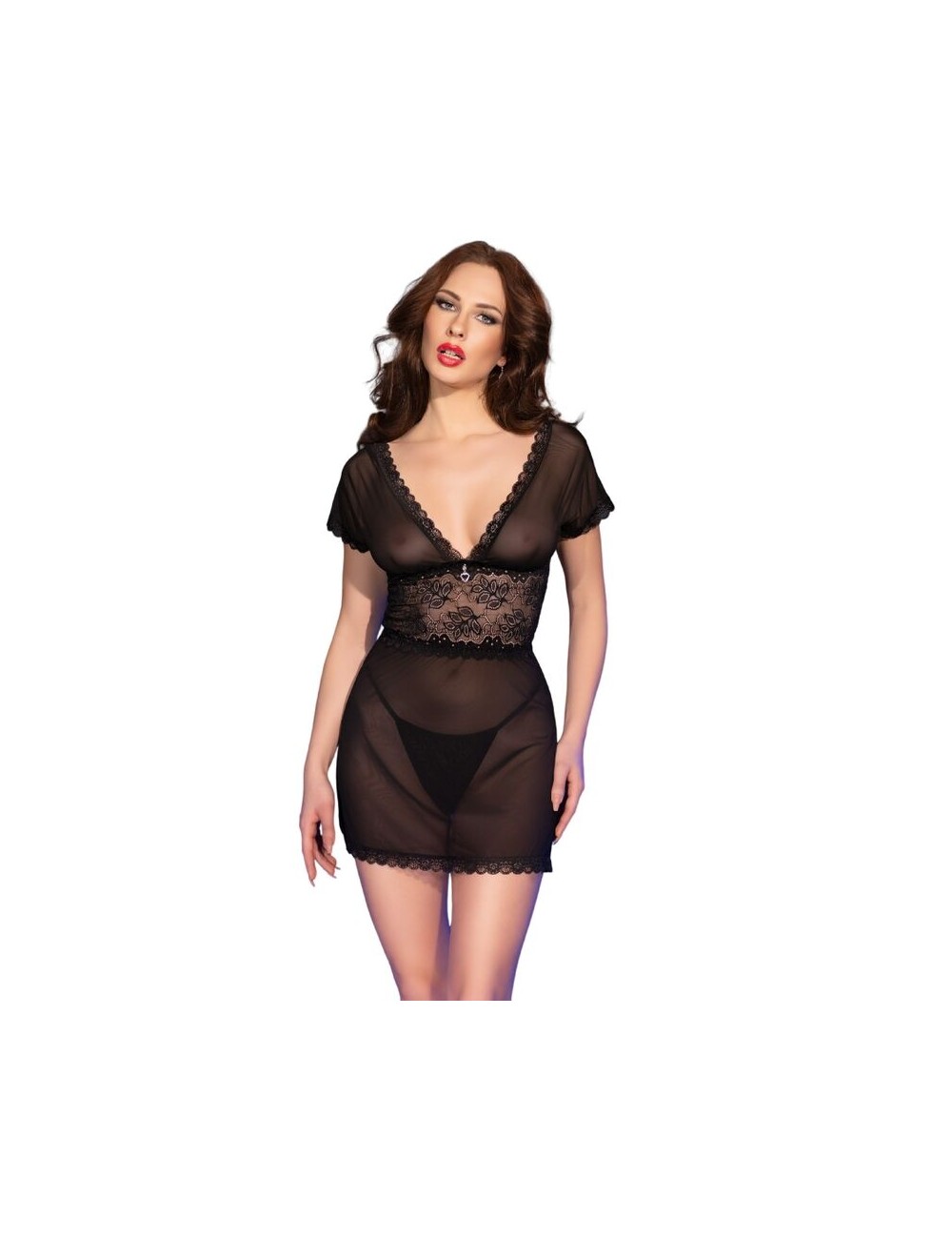 CHILIROSE - CR 4830 BABYDOLL SCHWARZ L CHILIROSE - CR 4830 BABYDOLL SCHWARZ L
