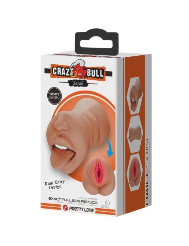 CRAZY BULL - SARAH DOPPELMASTURBATOR MUND & VAGINA FLEISCH