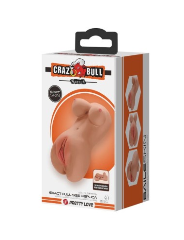 CRAZY BULL - HANNAH DOPPELMASTURBATOR VAGINA & ANUS REALISTISCHER MULATTE
