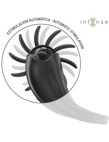 INTENSE - MABEL VIBRATIONSRING 10 VIBRATIONEN MIT KLITORISSTIMULATOR SCHWARZ