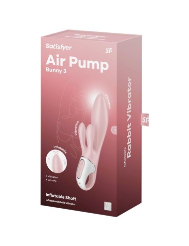 SATISFYER - AIR PUMP BUNNY 3 AUFBLASBARER KANINCHENVIBRATOR ROSA