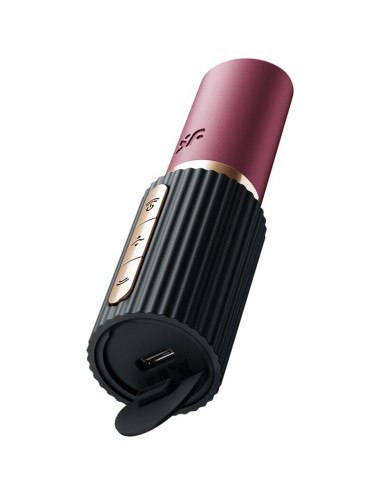 SATISFYER - PRO 2 KISS WAVE KLITORIS-STIMULATOR GRANAT / SCHWARZ