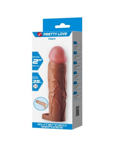 PRETTY LOVE - HANI PENISHÜLLE MIT 5 CM VERLÄNGERUNG MULATTE