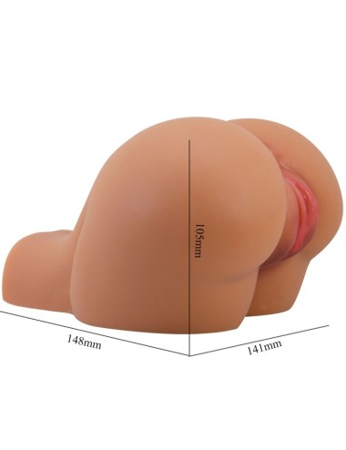 CRAZY BULL - KYLIE ASS-VIBRATOR MIT REALISTISCHER VAGINA- UND ANUS-FLEISCH-FERNBEDIENUNG